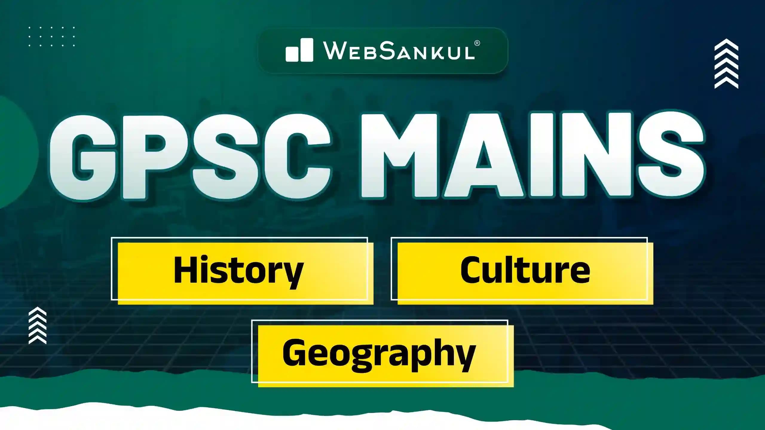 GPSC Mains I History I Culture I Geography